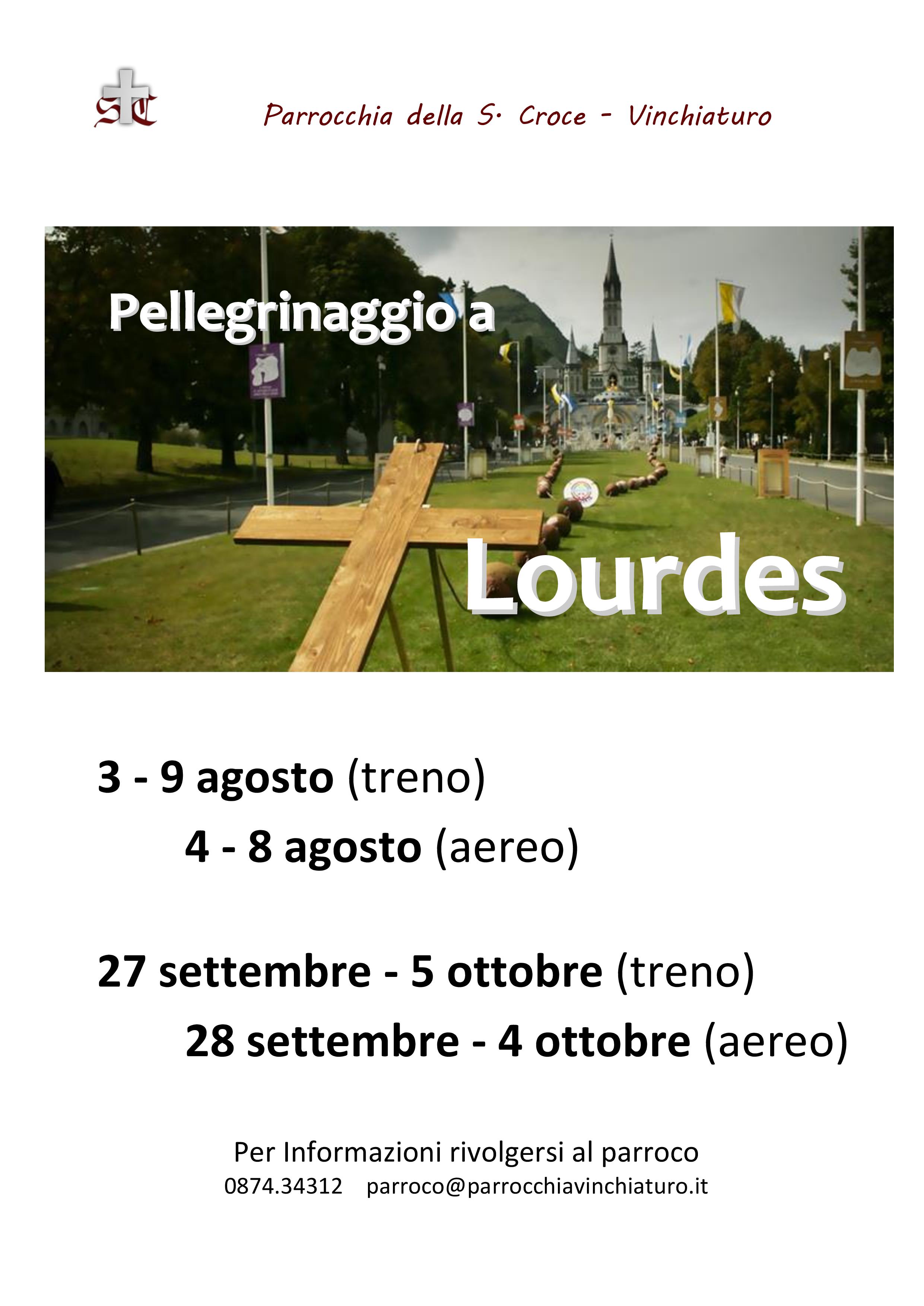 Pellegrinaggi Lourdes 2014
